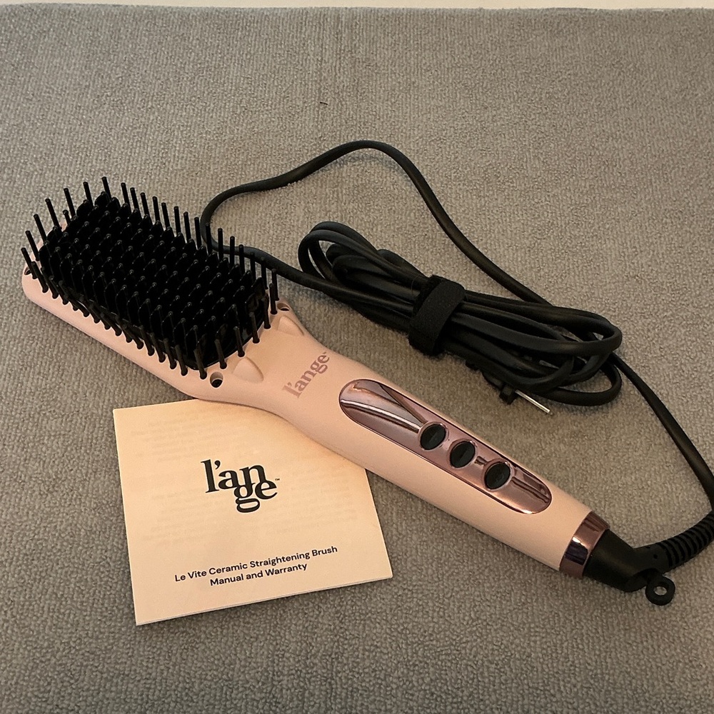 Lange Pink Hair Straightening Brush